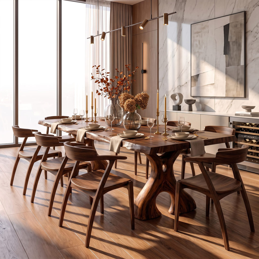Irregular Edge Dining Table - solid wood, built to order