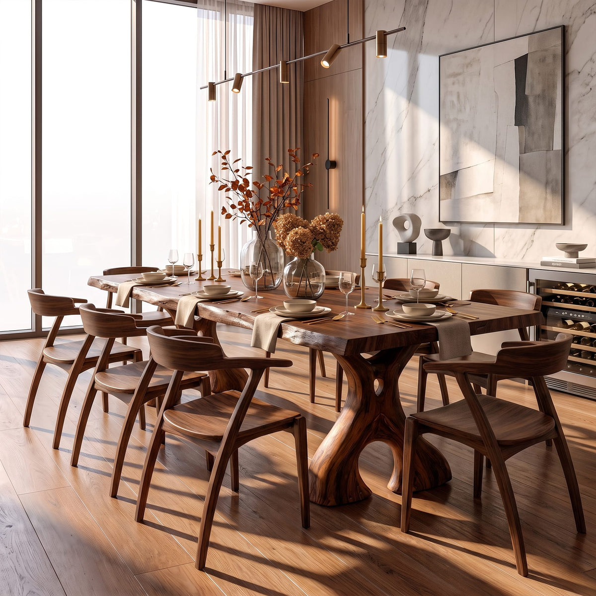 Irregular Edge Dining Table - solid wood, built to order