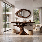 Contemporary Bathroom Vanity with Tree Inspired Frame, solid wood, built to order