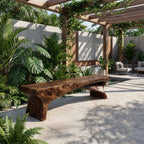 Live Edge Minimal Bench