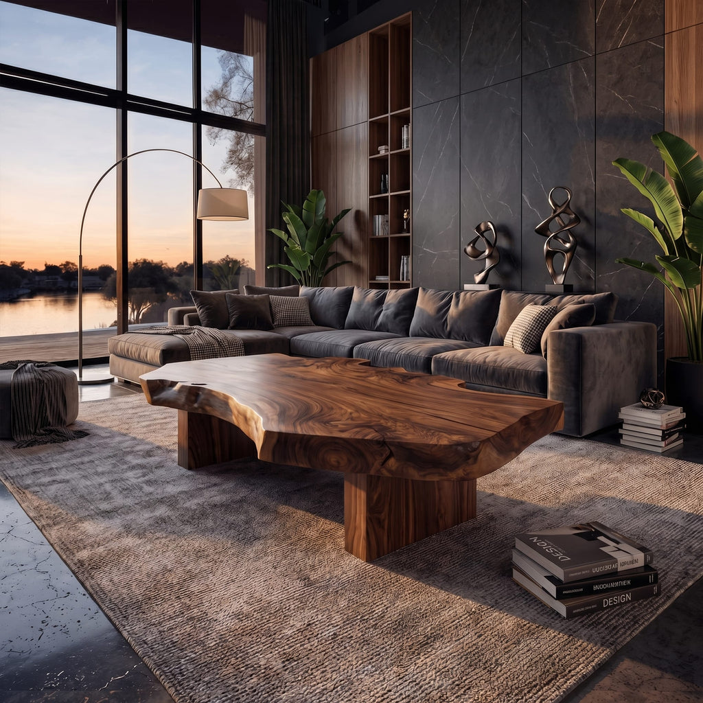Live Edge Sculptural Centerpiece Coffee Table