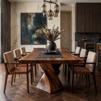 Sculptural Solid Dining Table