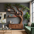 Sculptural Drawer Tree Bookshelf