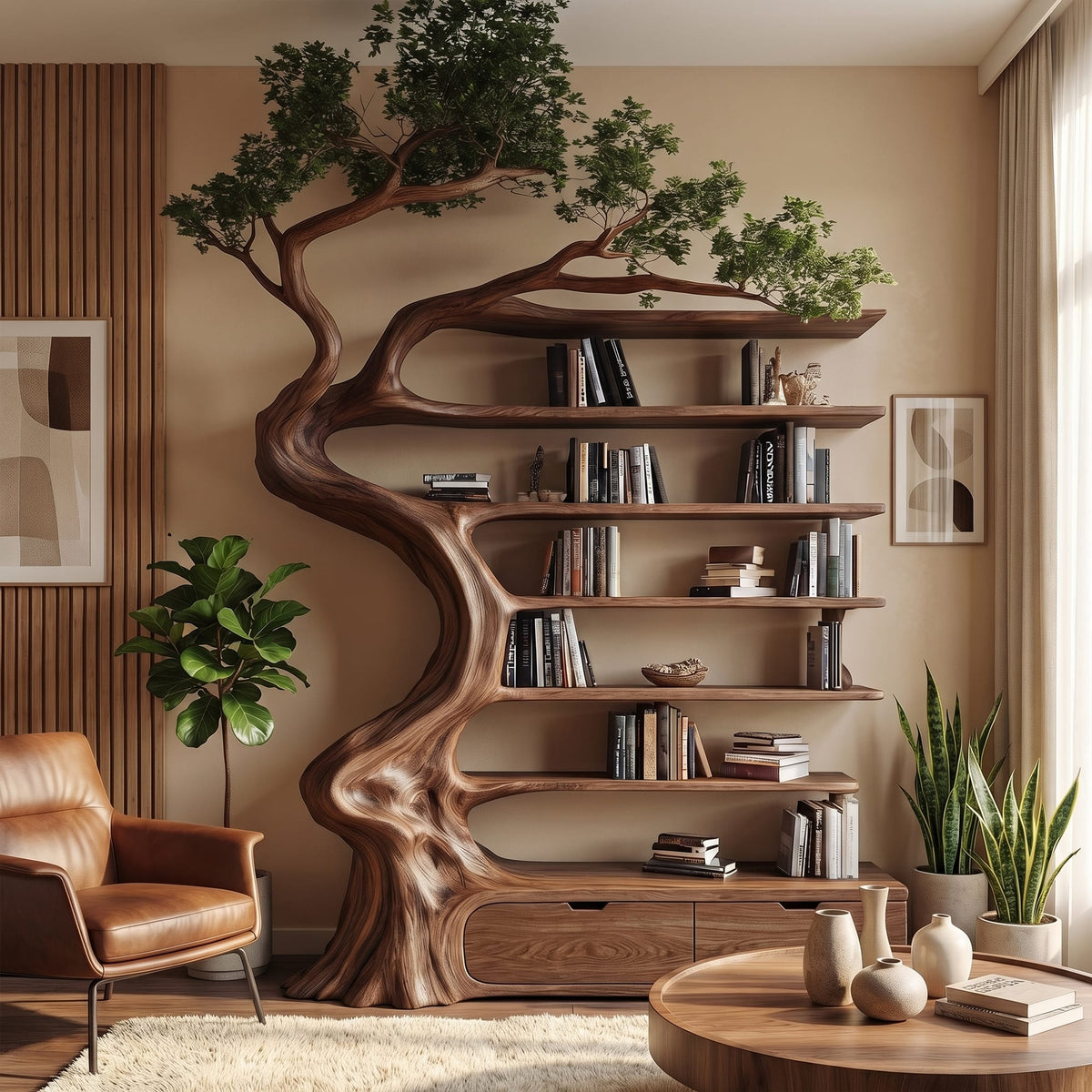 Storage Branch Tree Bookshelf