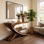 Organic Solid Foyer Console Table