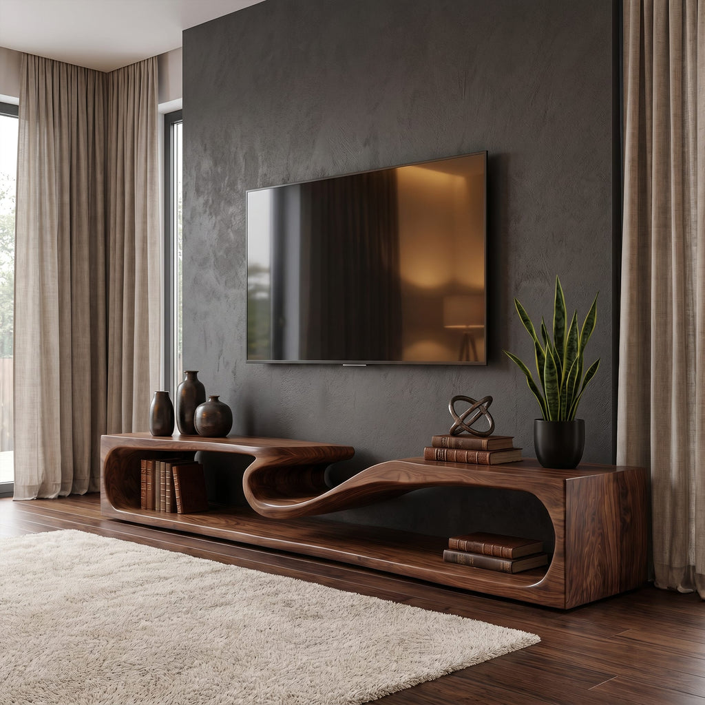 Round Minimal TV Cabinet