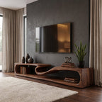 Round Minimal TV Cabinet