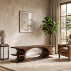 Sculptural Flowing Curved Bench