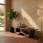 Sculptural Foyer Bench