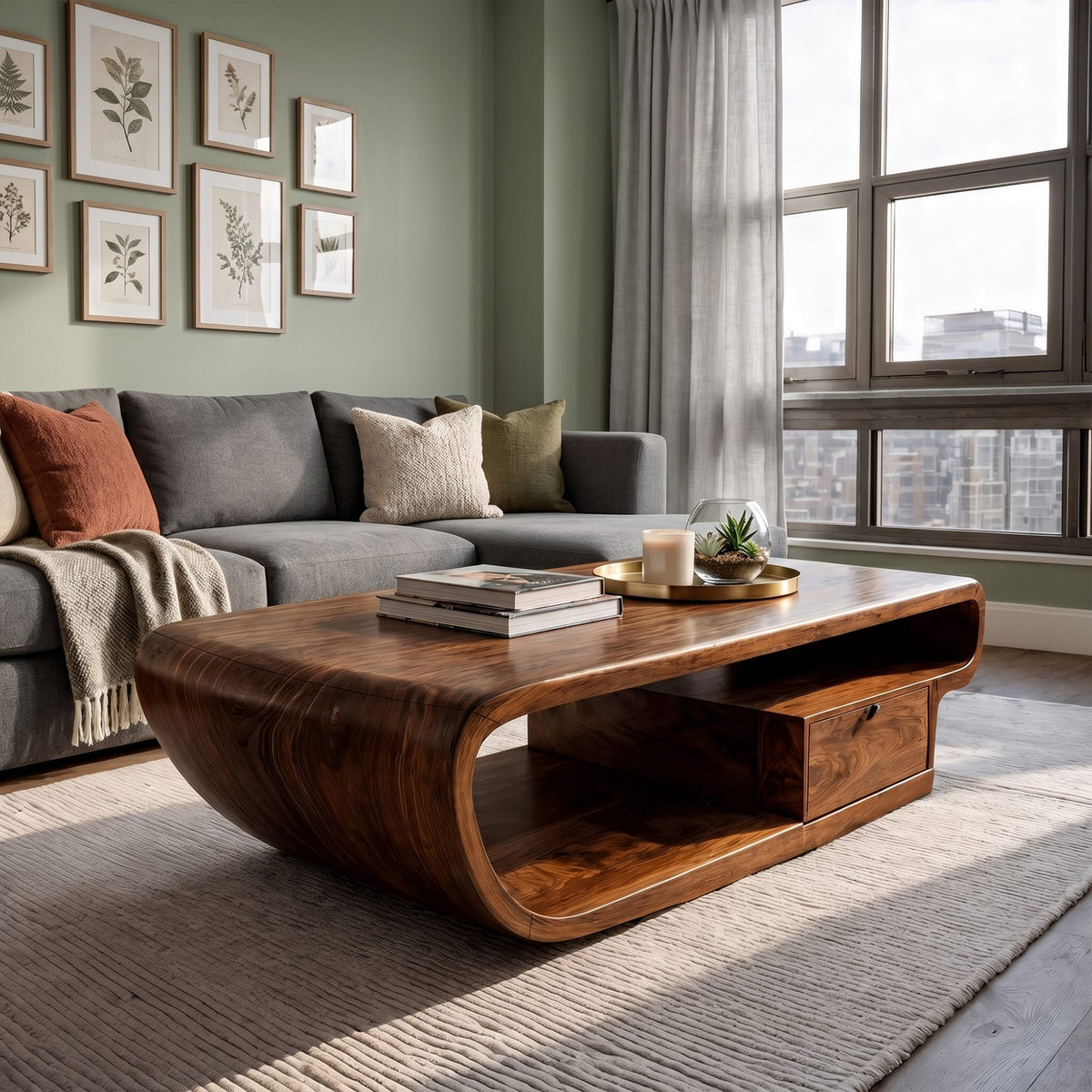 Sculptural Accent Coffee Table