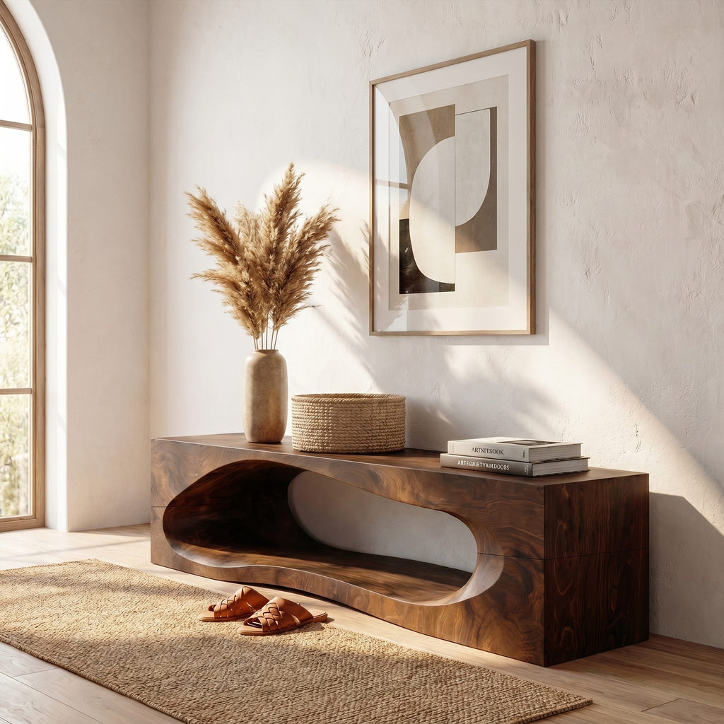 Built-in Storage Solid Wall Shelf