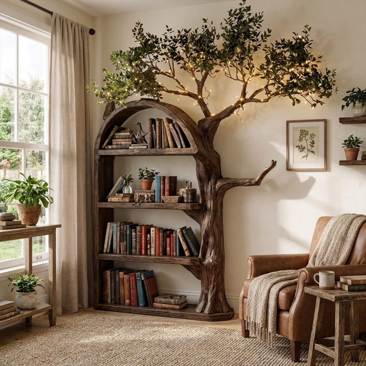 Wall Display Tree Bookshelf