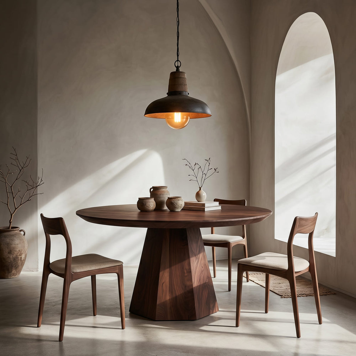 Tapered Mid Century Dining Table