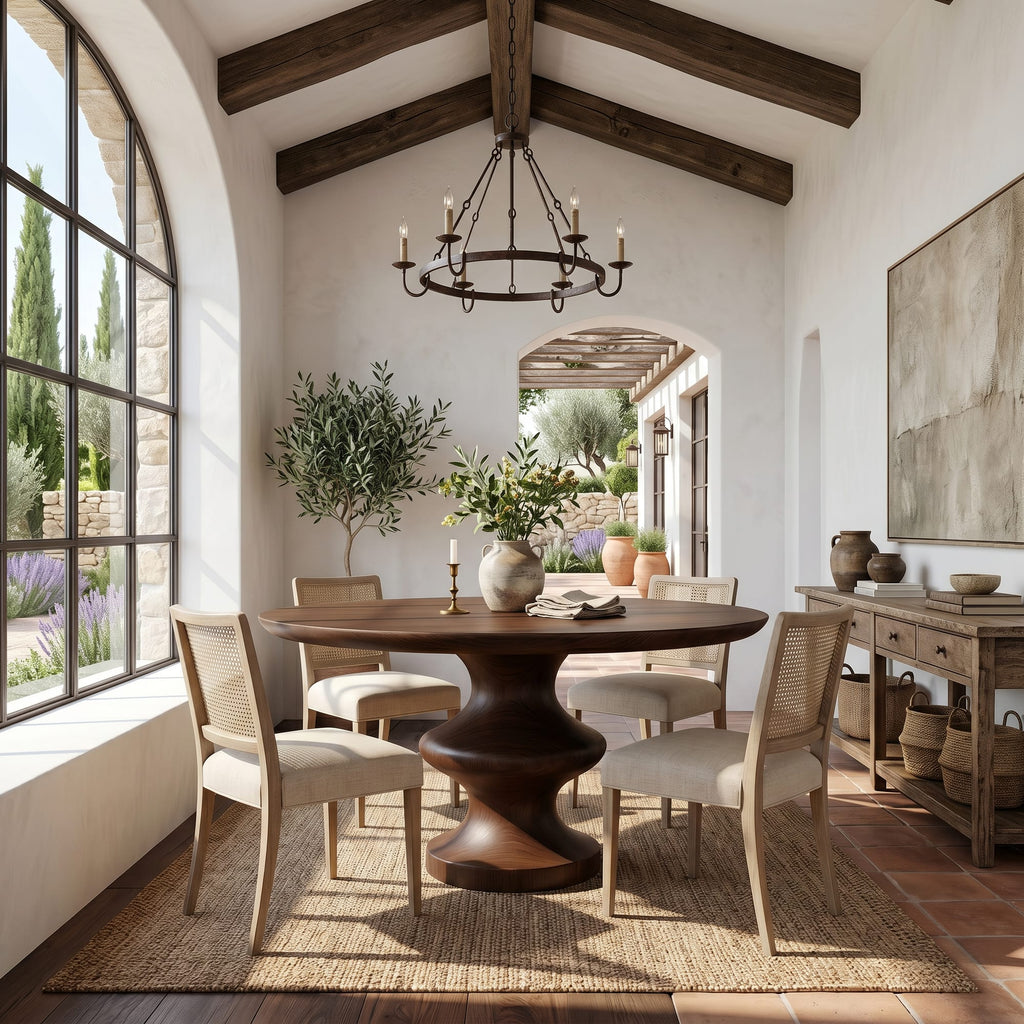 Pedestal Sculptural Dining Table