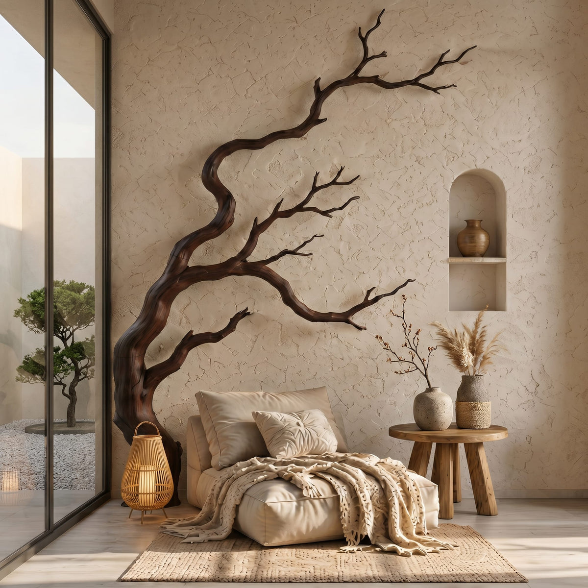 Contemporary Sculptural Branch Wall Art