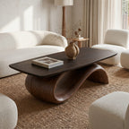 Handcrafted Coffee Table with Design, solid wood, built to order