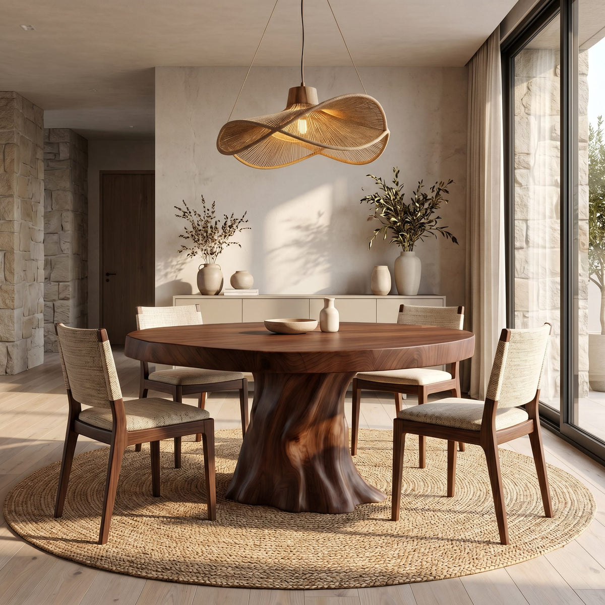 Modern Sculptural Kitchen Dining Table