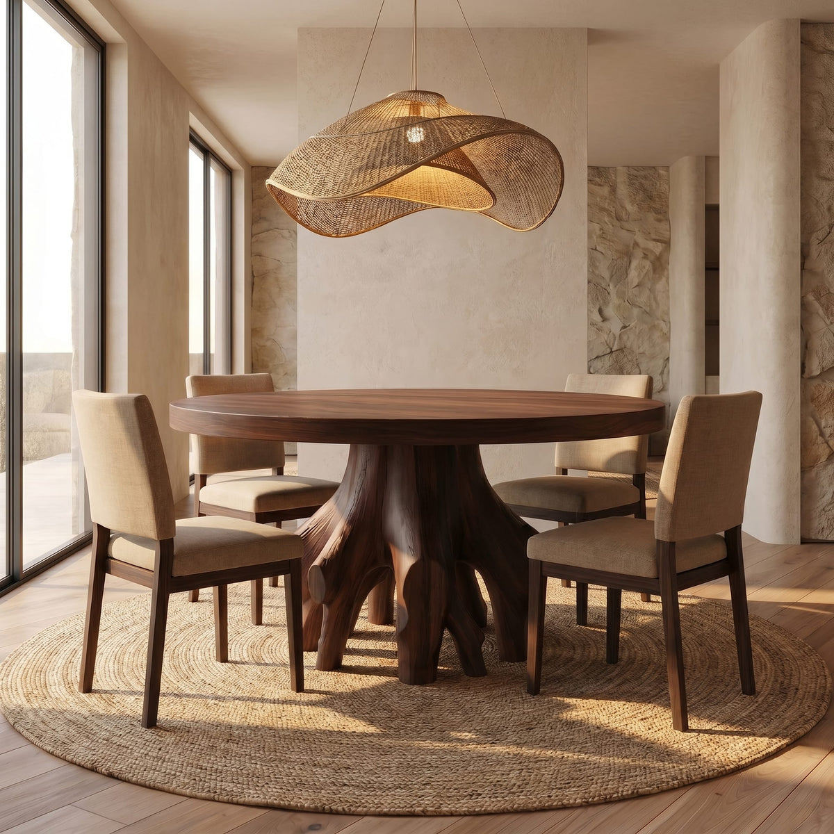 Root Live Edge Dining Table