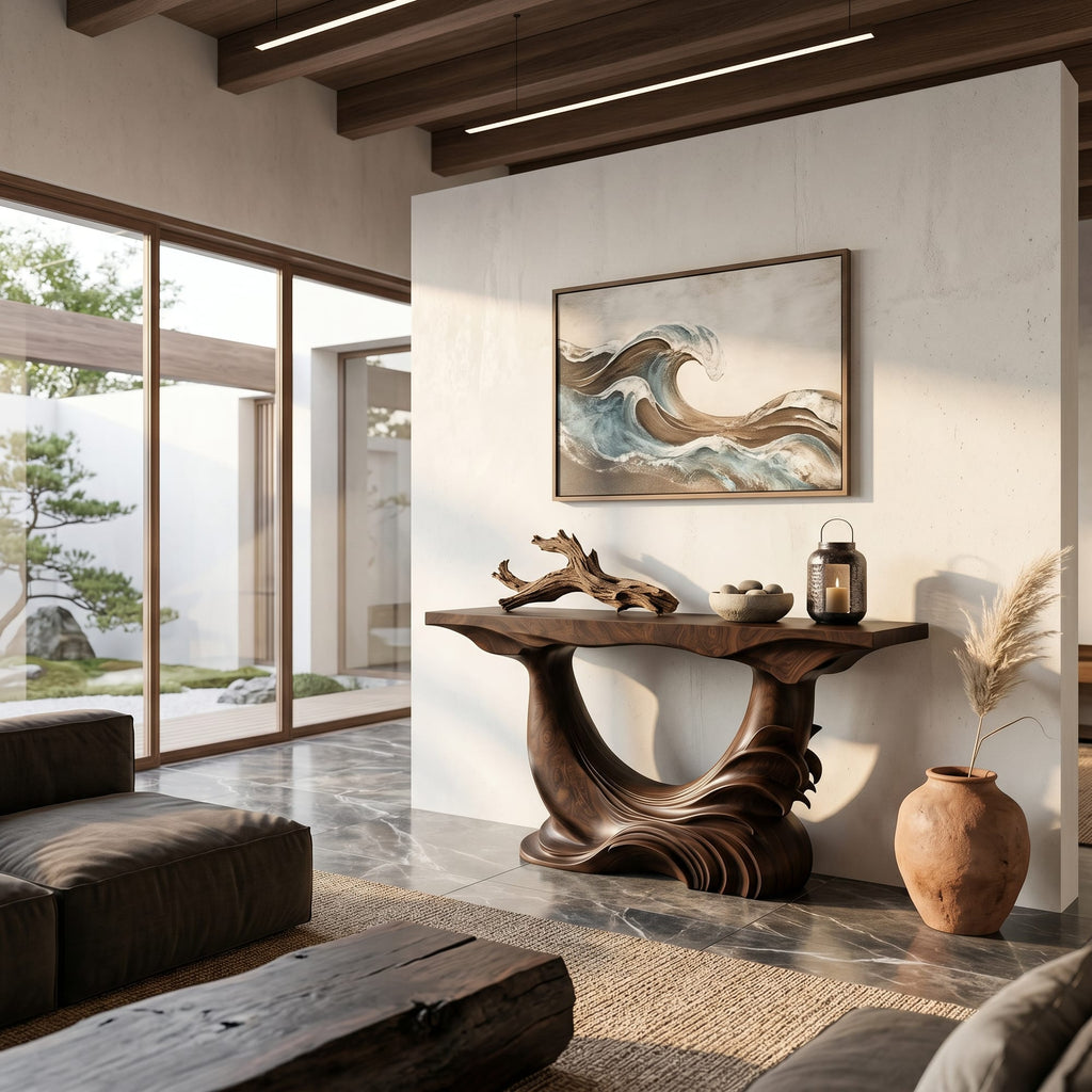 Flowing Modern Console Table