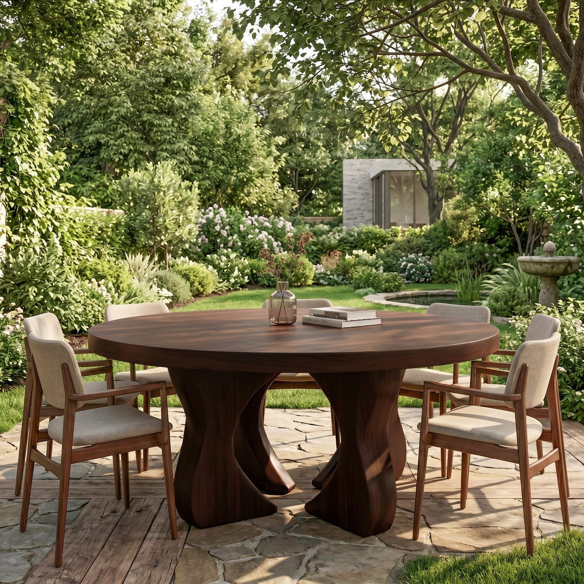 Organic Pedestal Dining Table