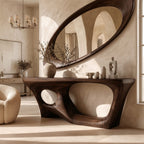Curved Foyer Console Table