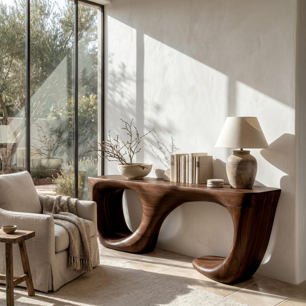 Curved Structure Console Table