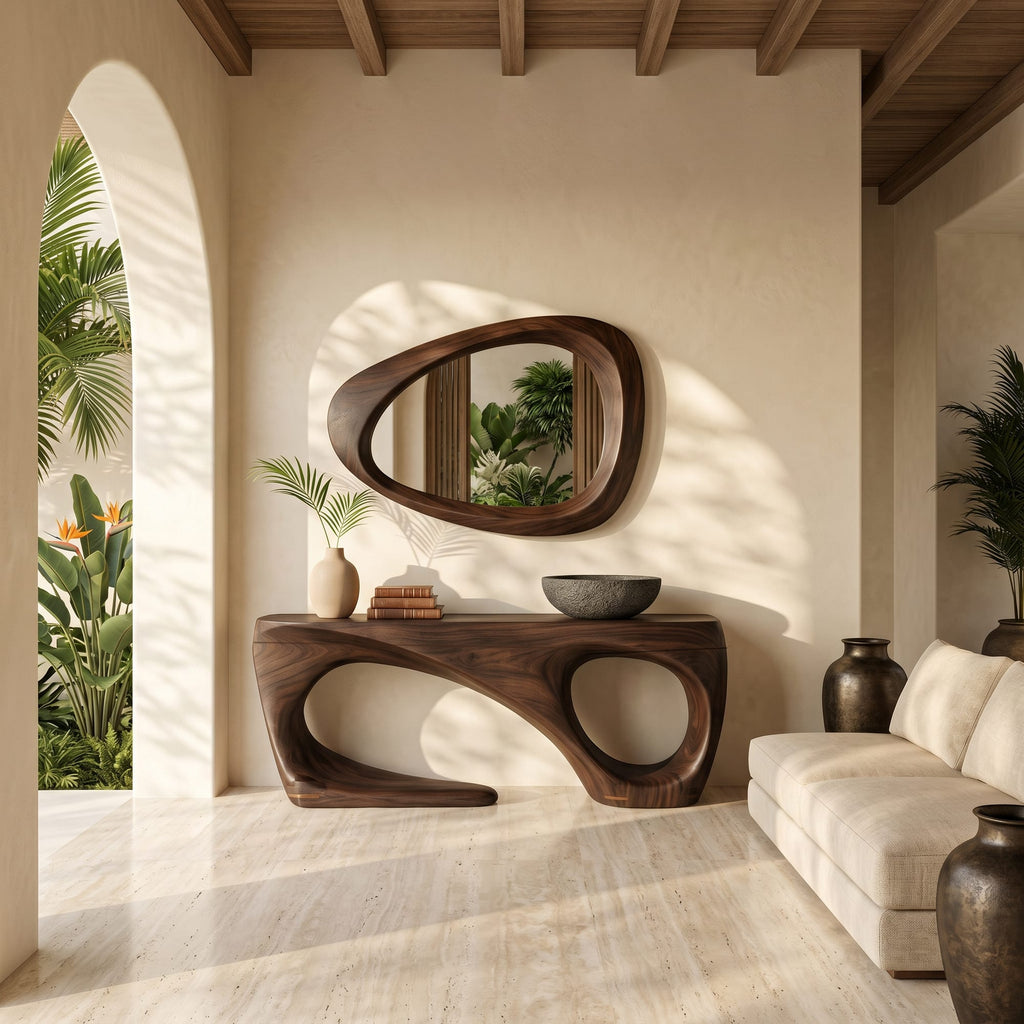 Flowing Live Edge Console Table