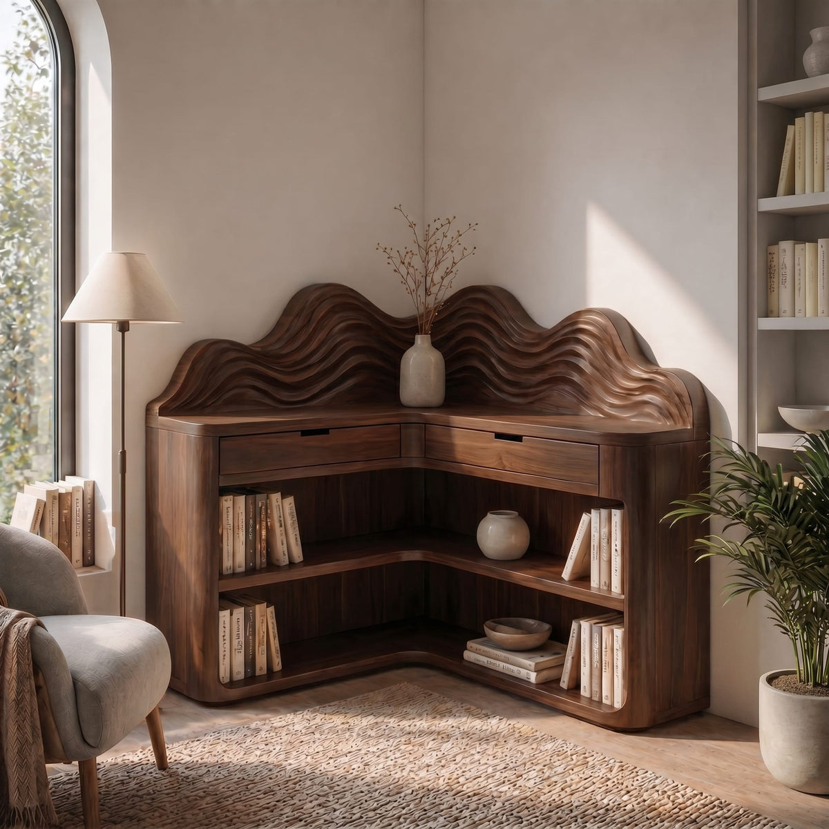 Wave Solid Bookshelf