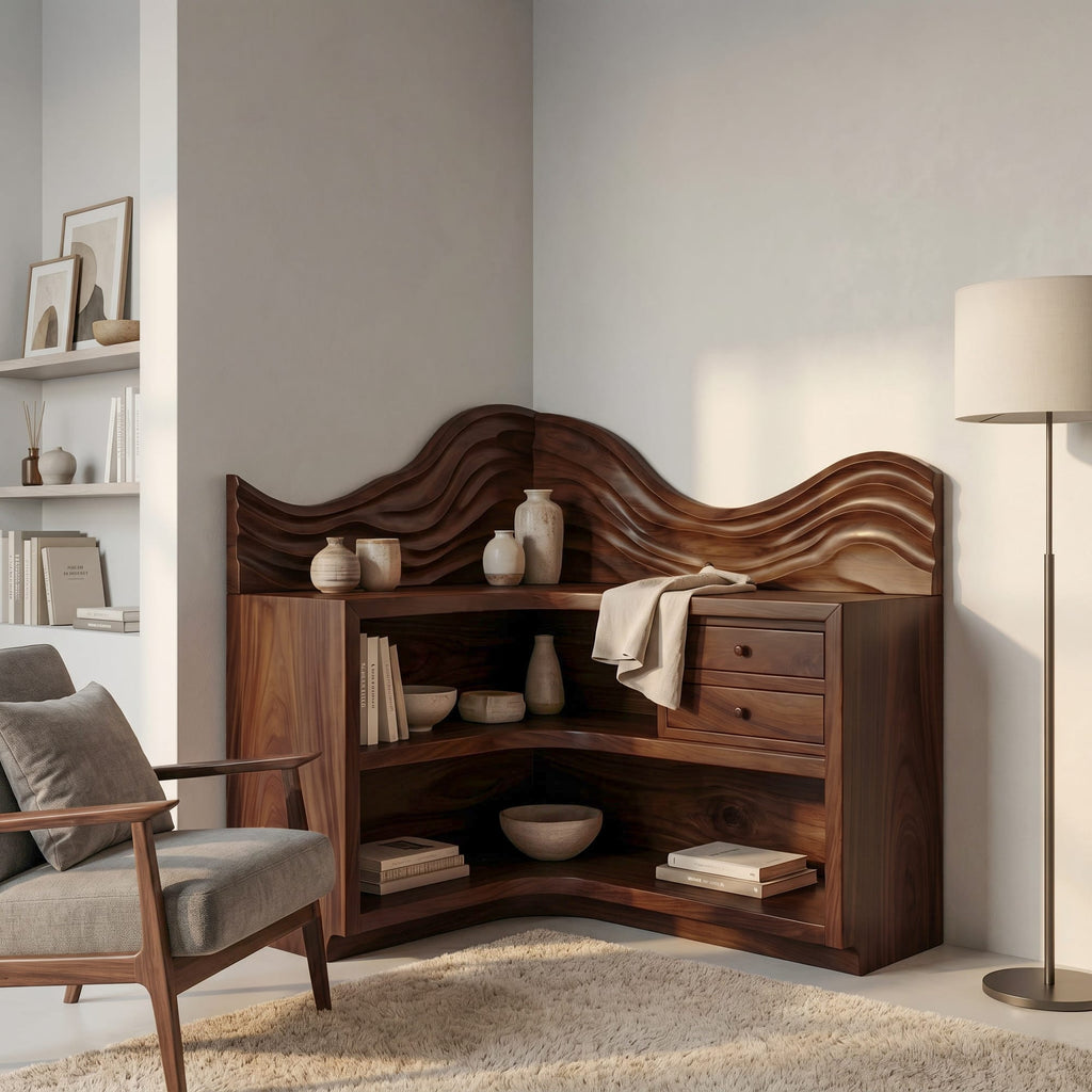 Arched Solid Bookshelf