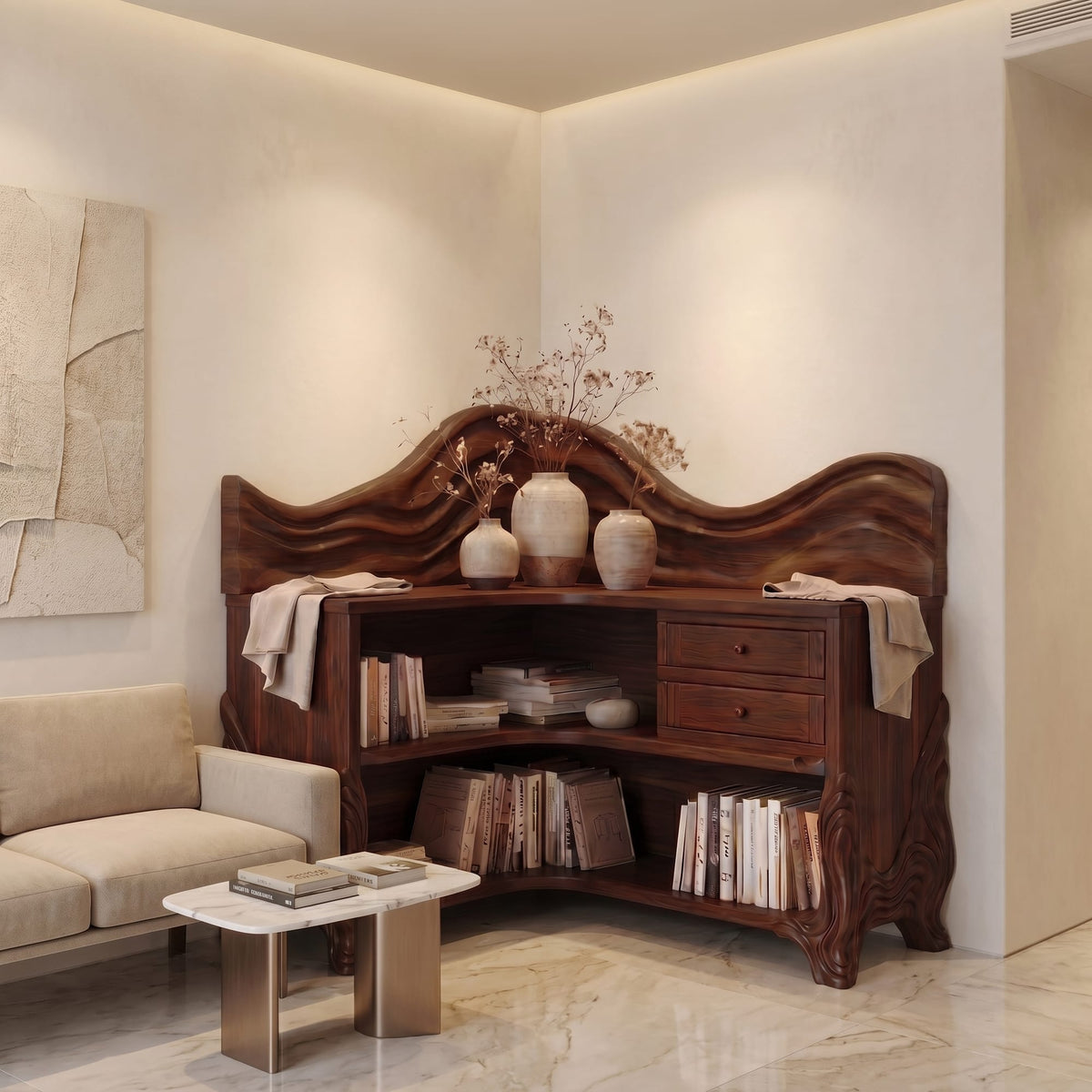Wave Open Bookshelf