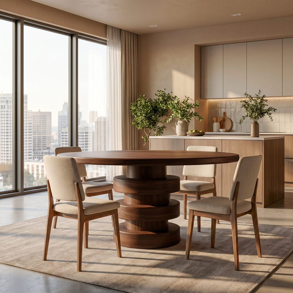 Minimal Round Dining Table