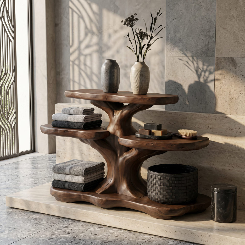 Floating Contemporary Bath Shelf
