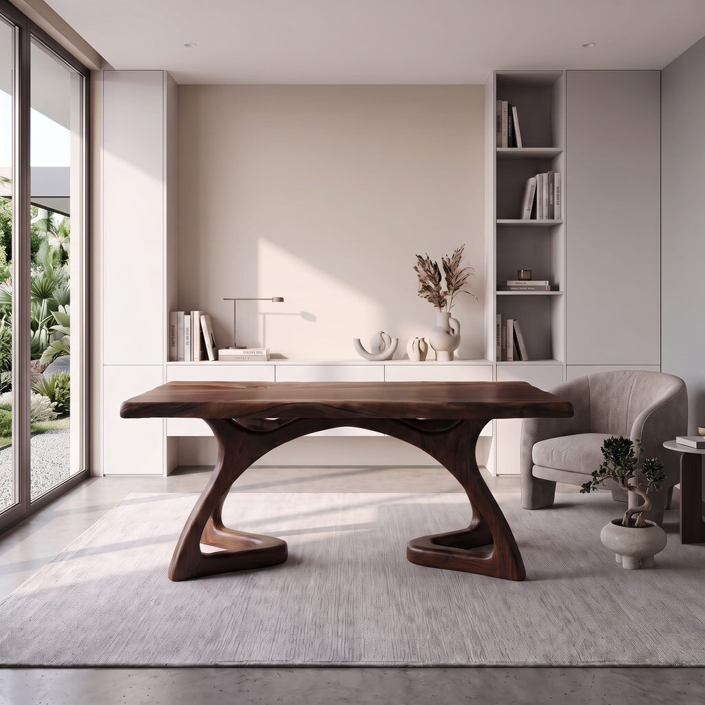 Curved Open Frame Desk
