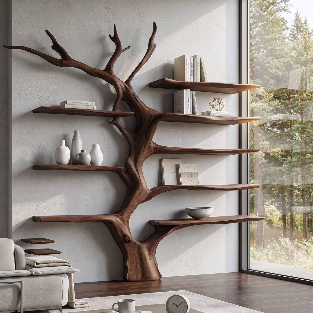 Sculptural Artistic Tree Bookshelf
