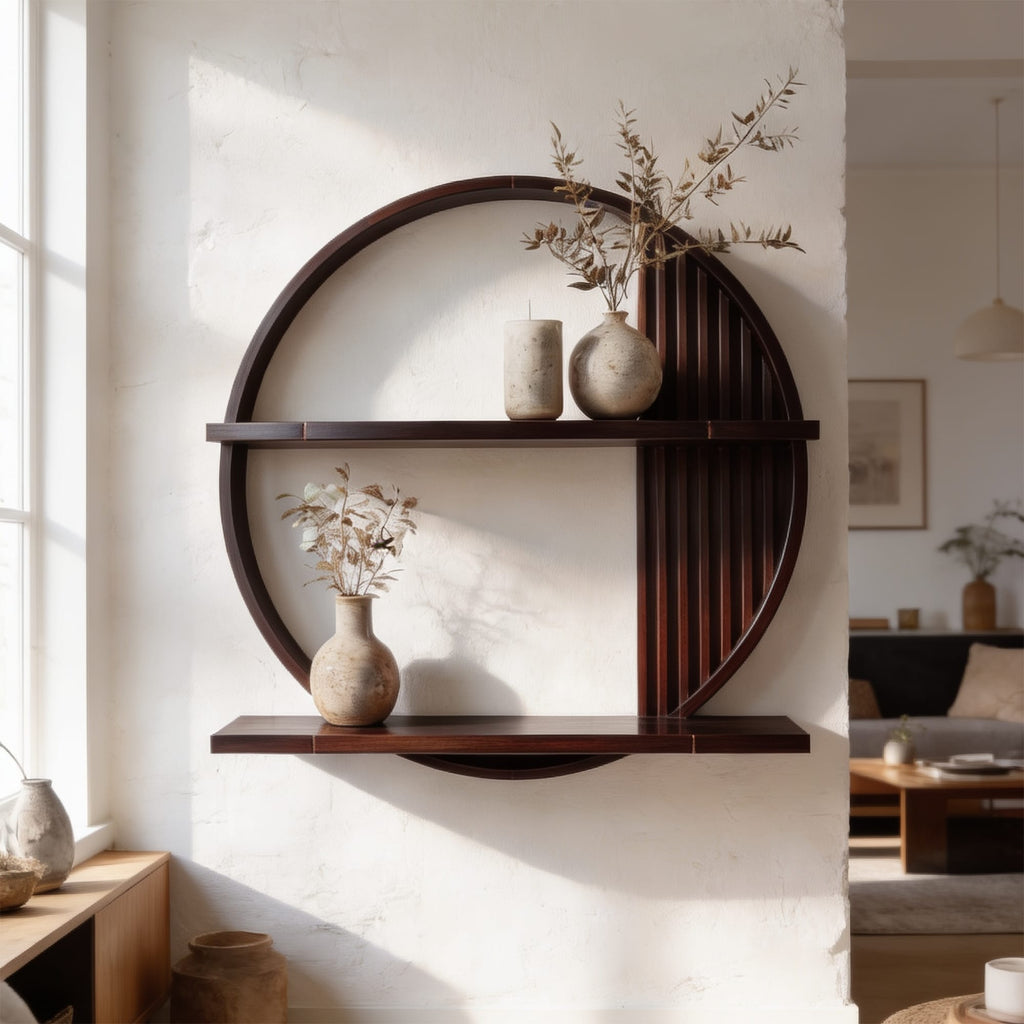 Circular Floating Wall Shelf