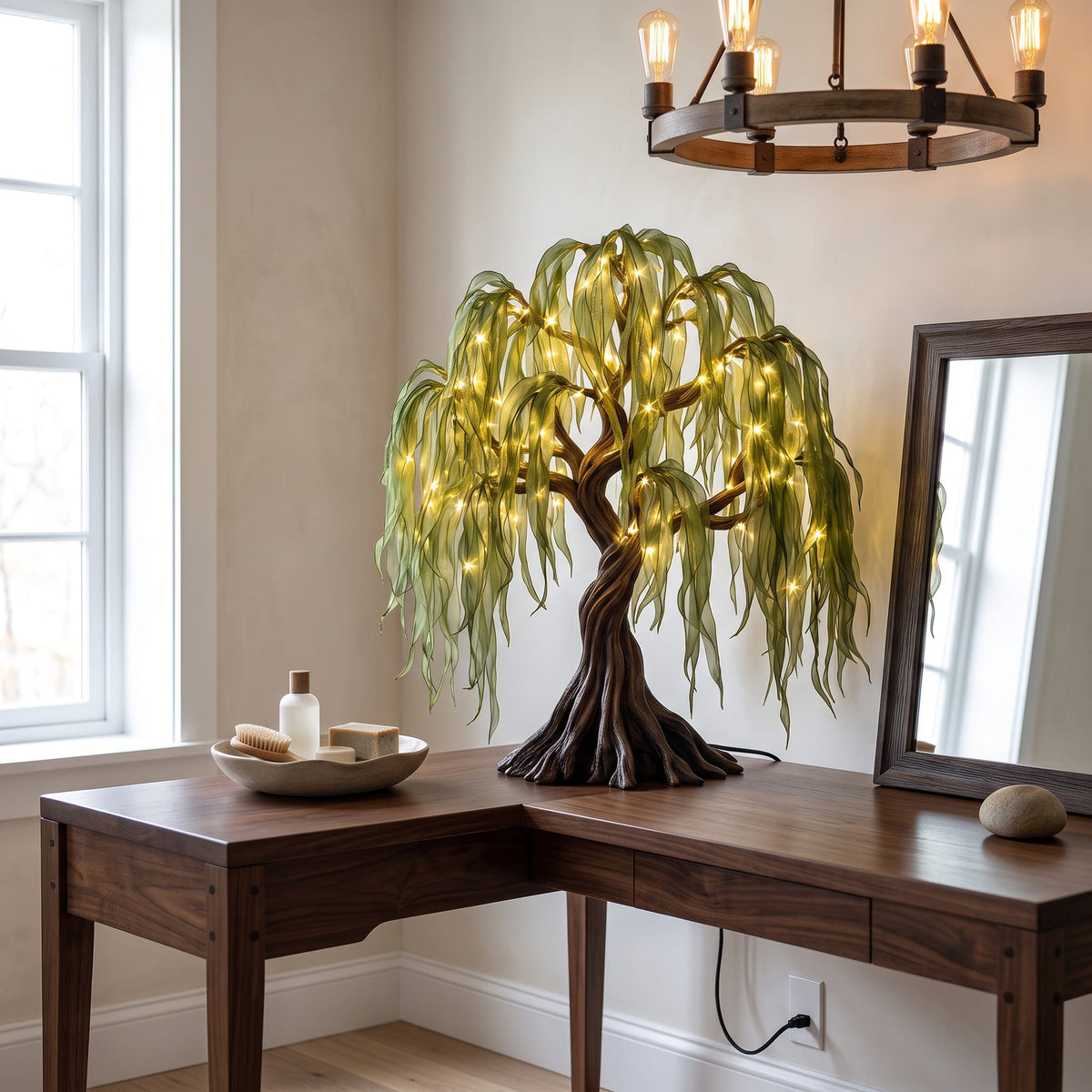 Scandinavian Bonsai Lamp