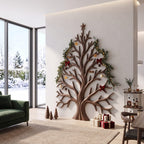 Contemporary Wall Decor with Tree Silhouette, solid wood, built to order