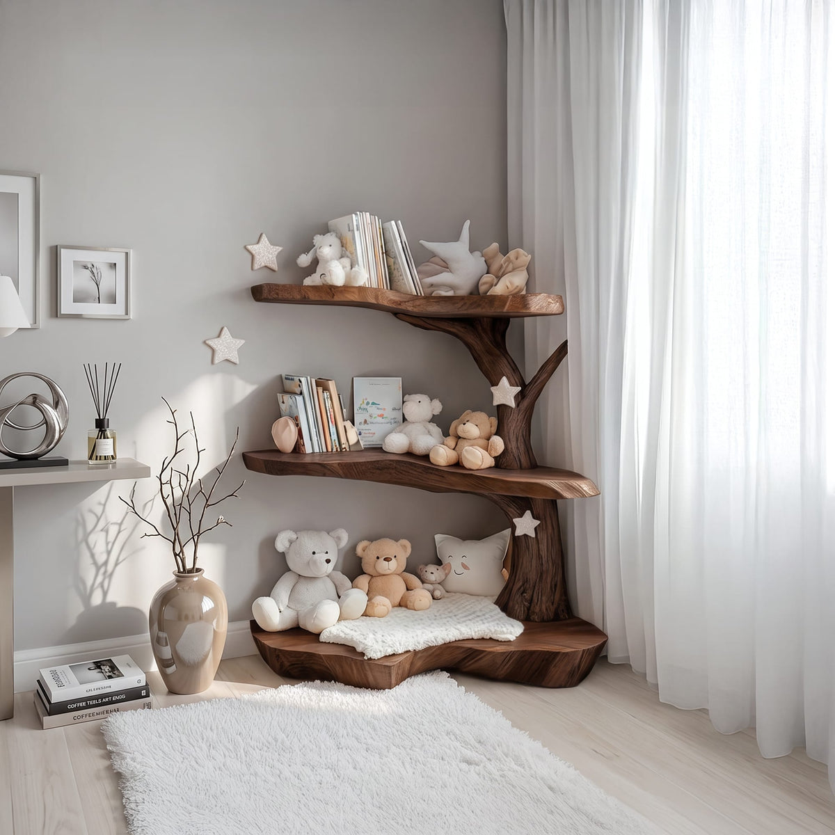 Kids Floating Tree Bookshelf