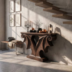Sculptural Entryway Console Table
