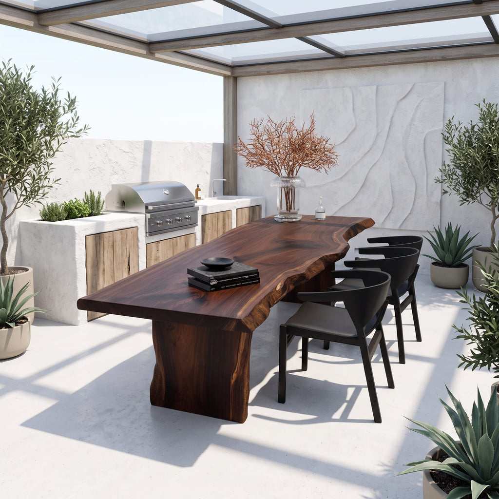 Live Edge Modern Dining Table