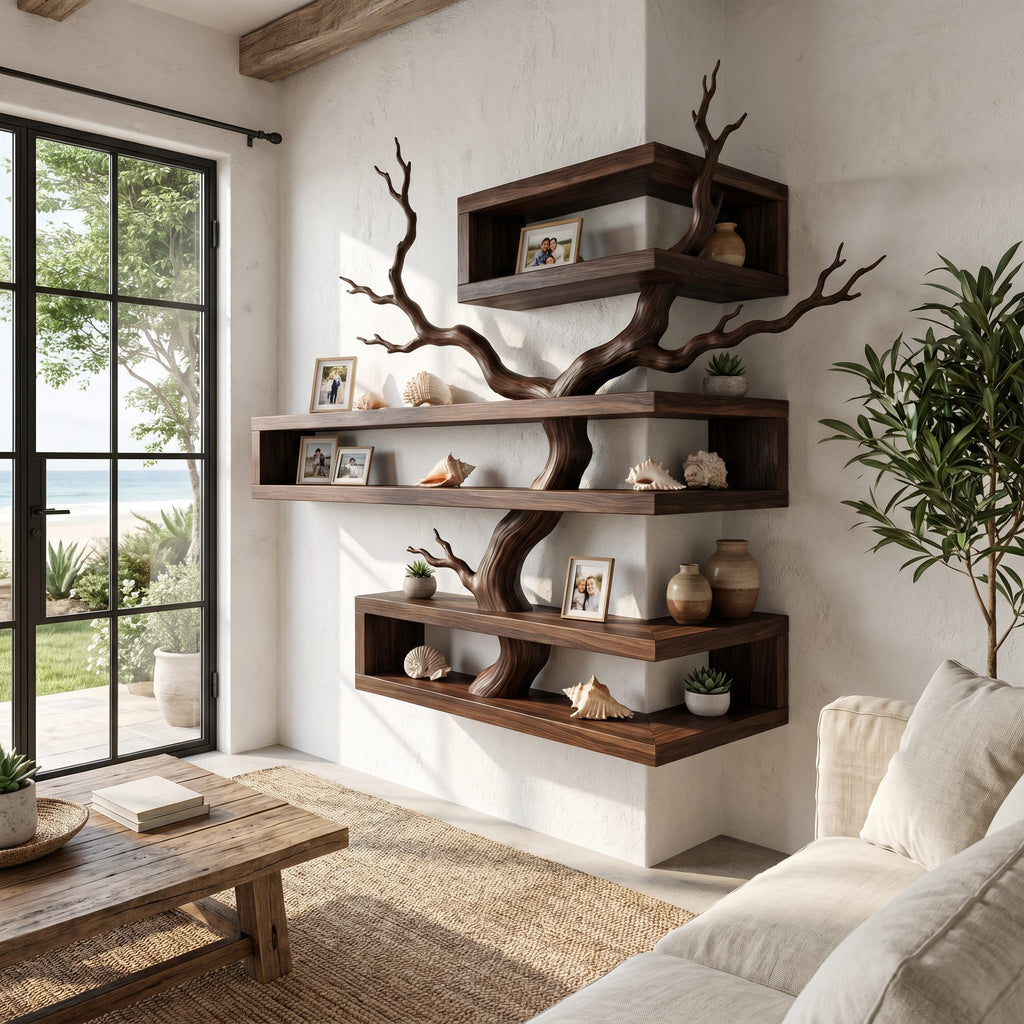 Artistic Branch Floating Shelf