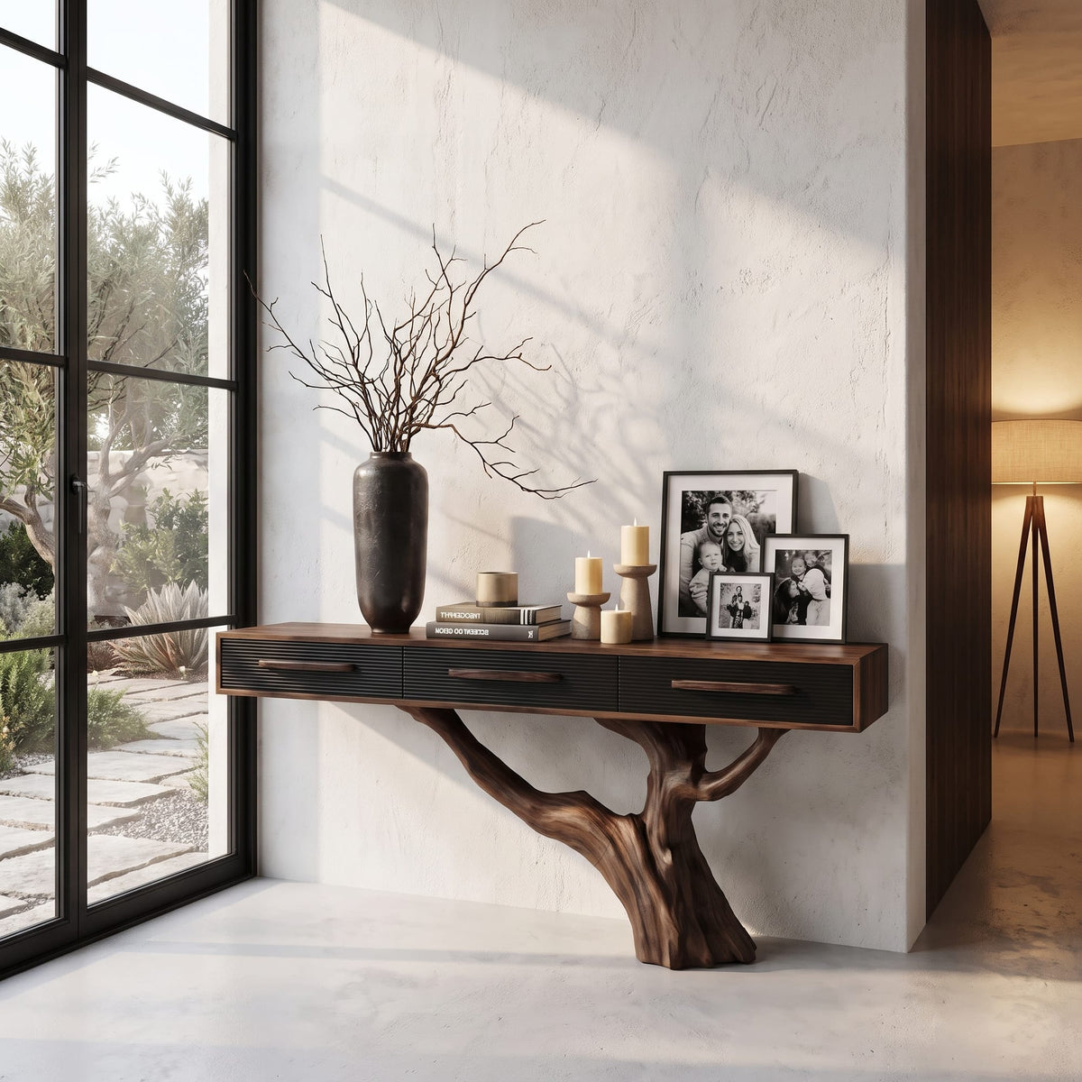 Nature Inspired Console Table