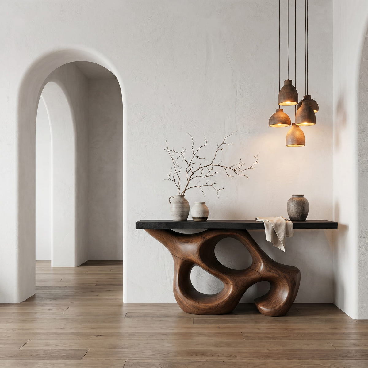 Abstract Hollow Console Table