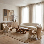 Sculptural Interlocking Modern Coffee Table