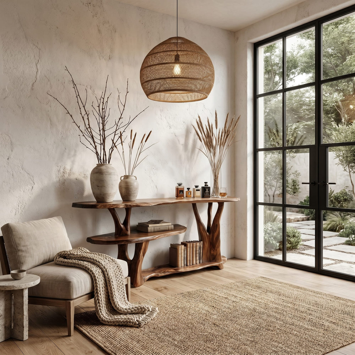Organic Sculptural Root Console Table