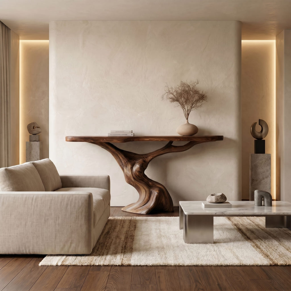 Organic Sculptural Tree Console Table