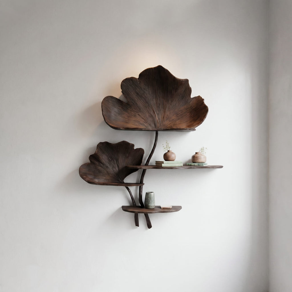 Organic Shape Floating Wall Shelf