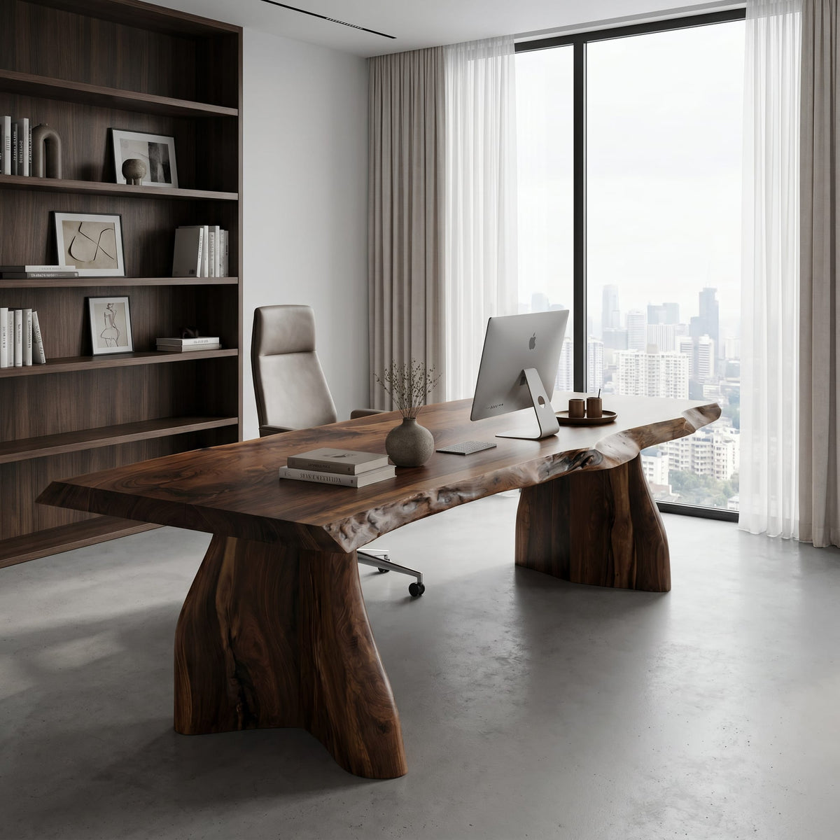Live Edge Sculptural Desk