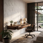 Floating Live Edge Workspace Desk