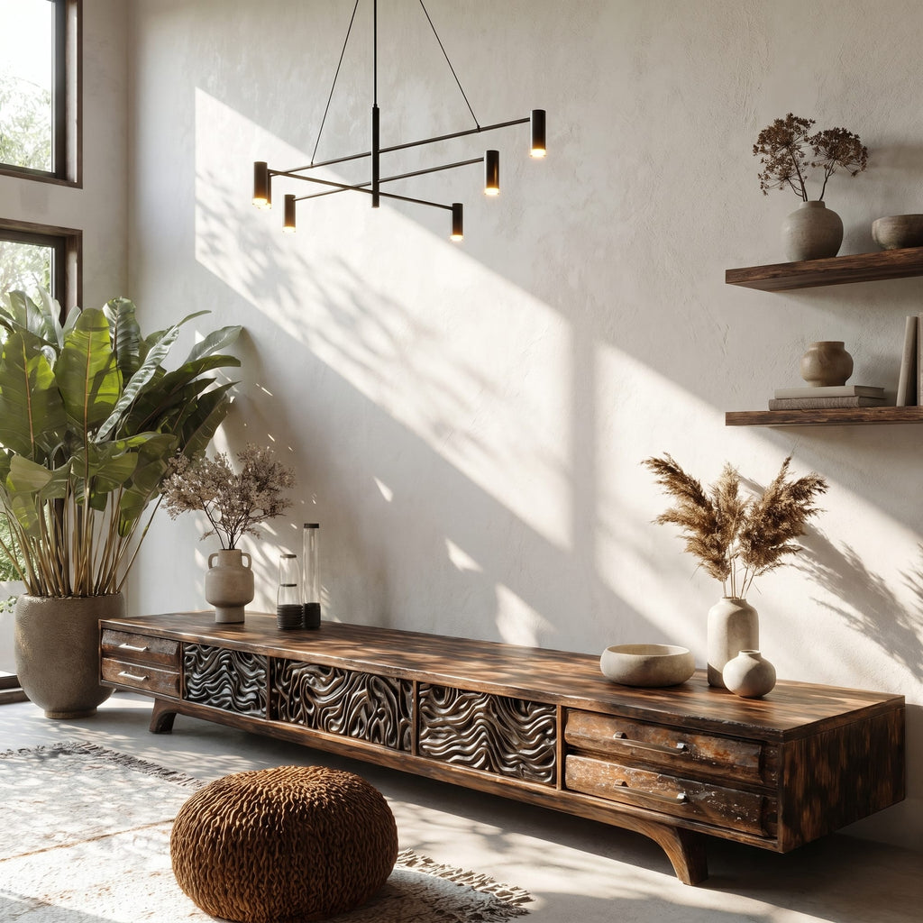 Solid Nature-inspired TV Cabinet